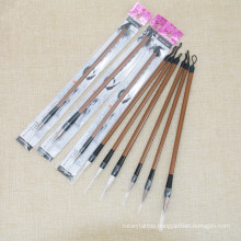 Chinese writing brush set, wood handle and badger hair calligraphy brush